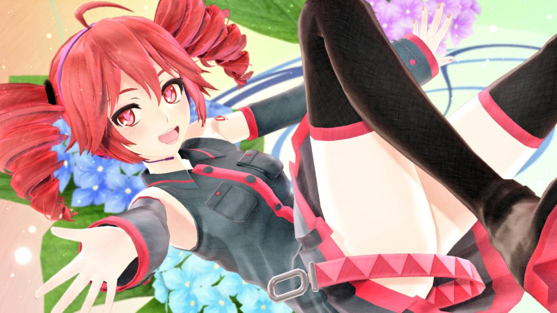 【MMD】活力满满的红发钻头娘TETO 「Booo!」UTAU Cover